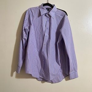 Men’s Blue & Pink Striped Dressed Shirt